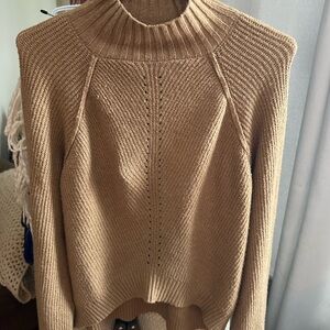 Pink Rose Women's Camel Turtleneck Sweater